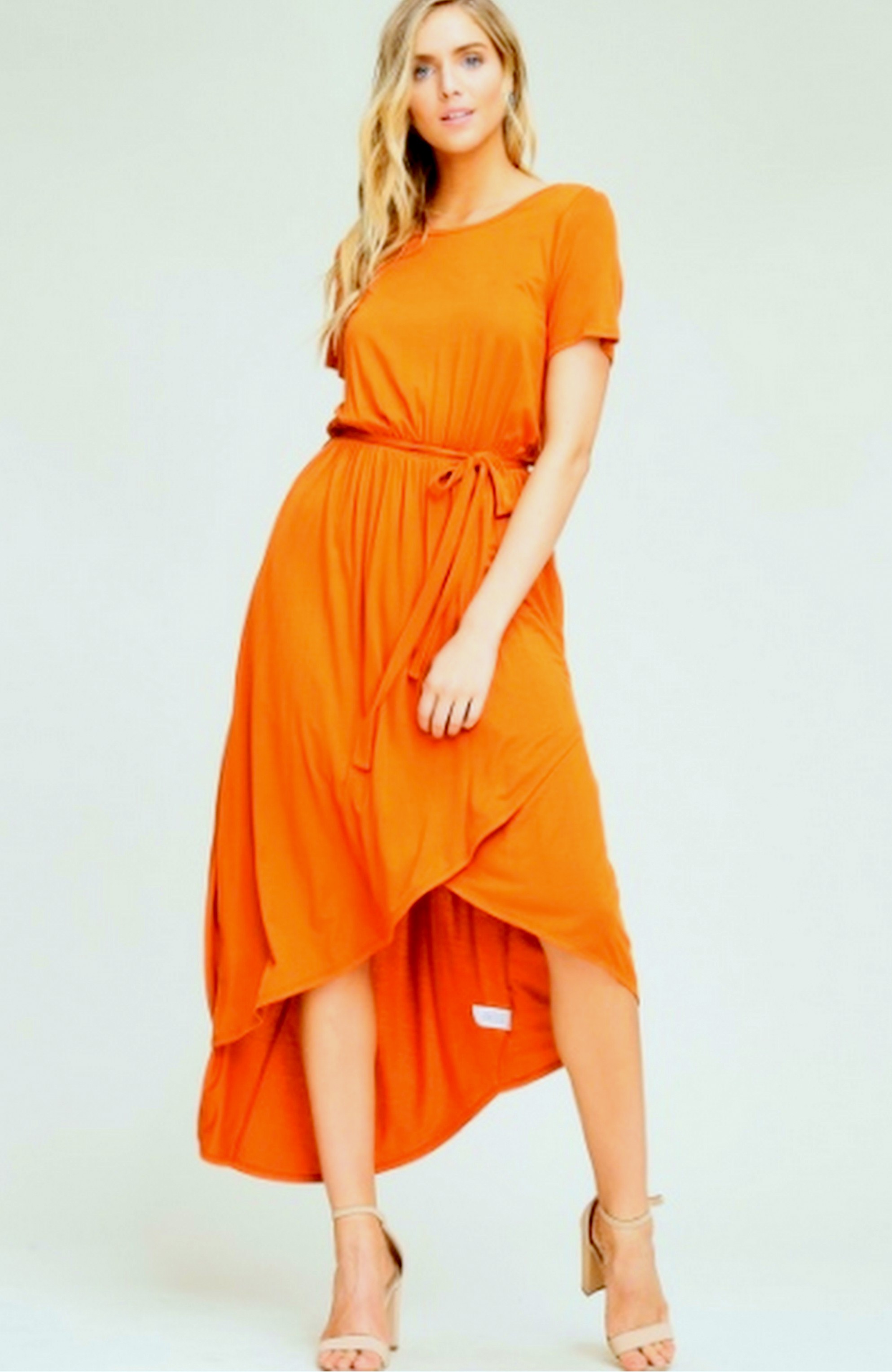 VESTIDO MIDI CRUZADO CINTURA